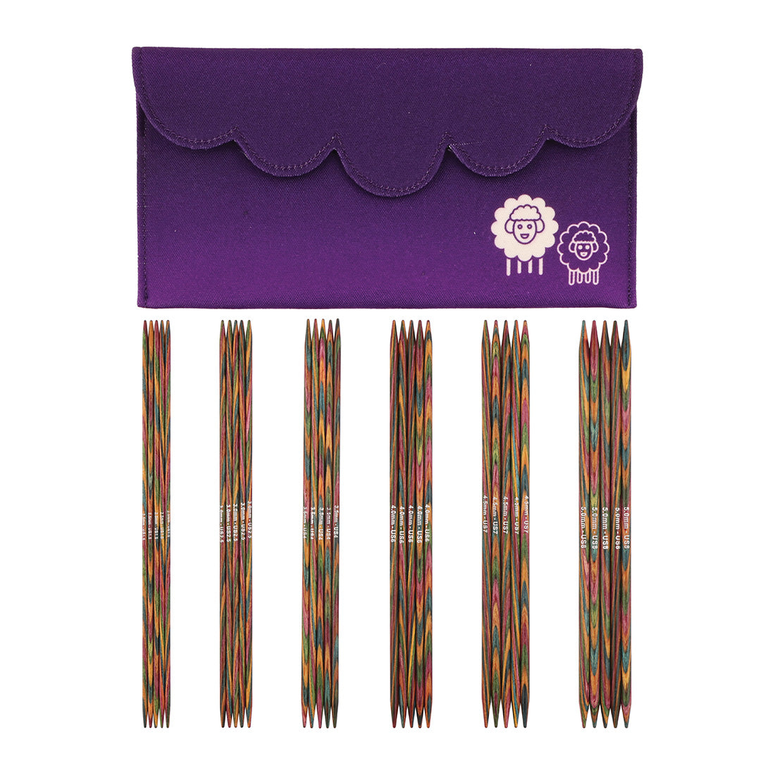 Knitpro Knitting Pins: Double-Ended: Symfonie 2: Set: 20cm