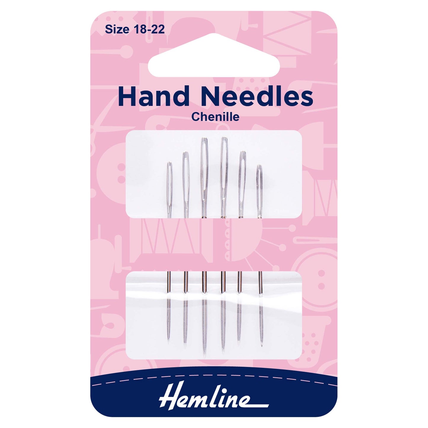 Hemline Hand Sewing Needles: Chenille: Size 18-22