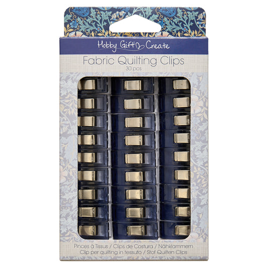 Woodblock Inspired: Quilting Clips: 30 Pieces