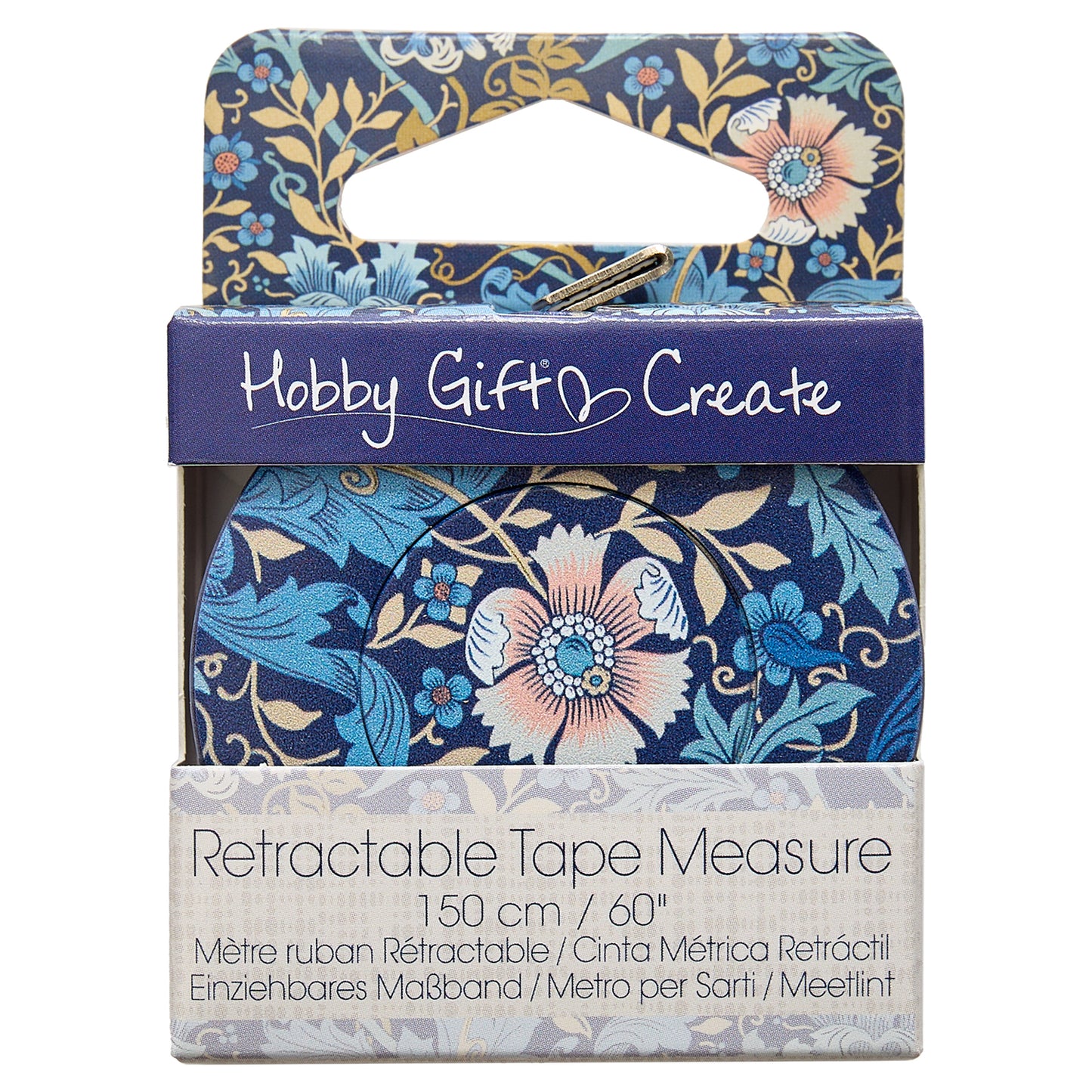 Woodblock Inspired: Tape Measure: Retractable: 150cm/60"