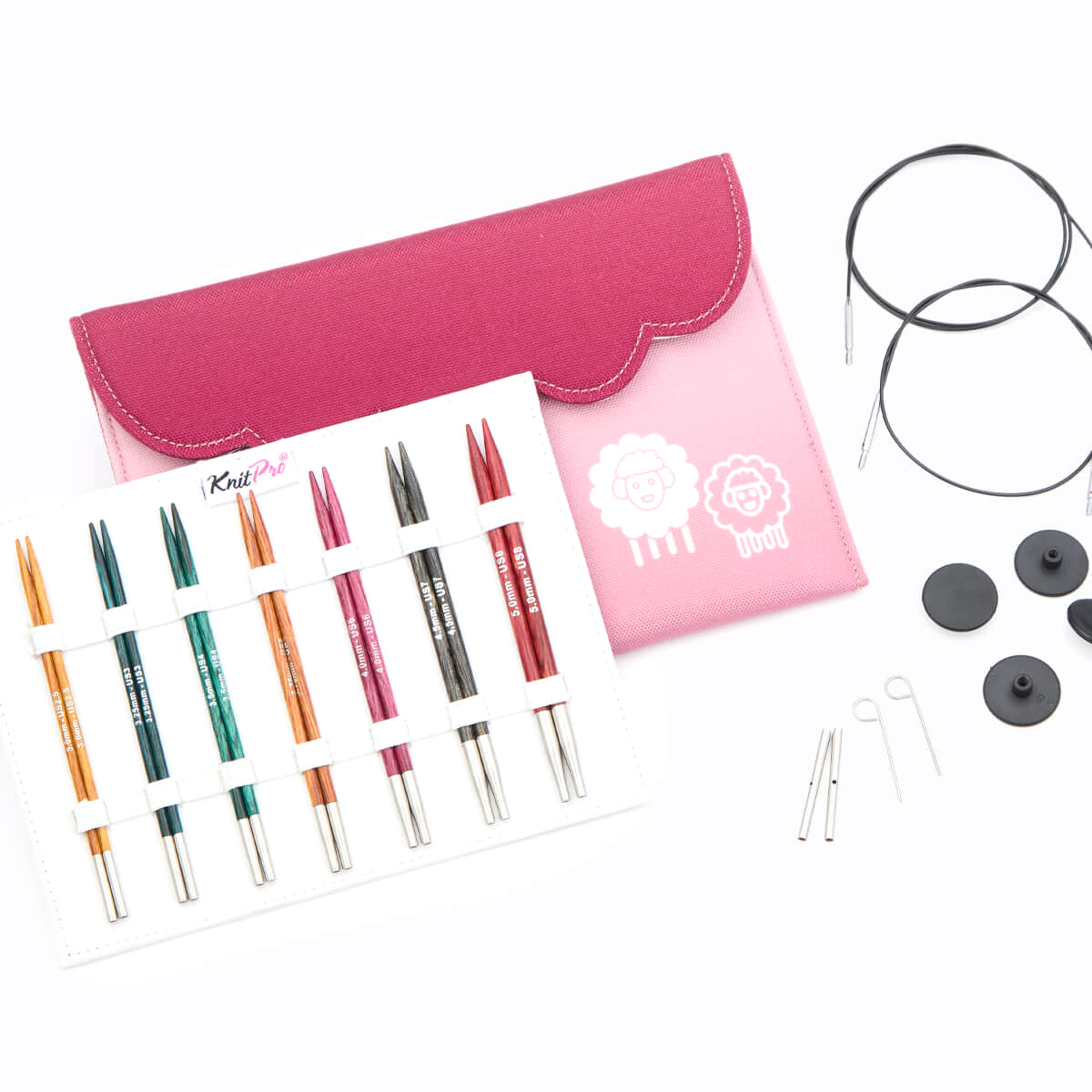 Knitpro Knitting Pins: Interchangeable: Standard: Dreamz: Midi Set
